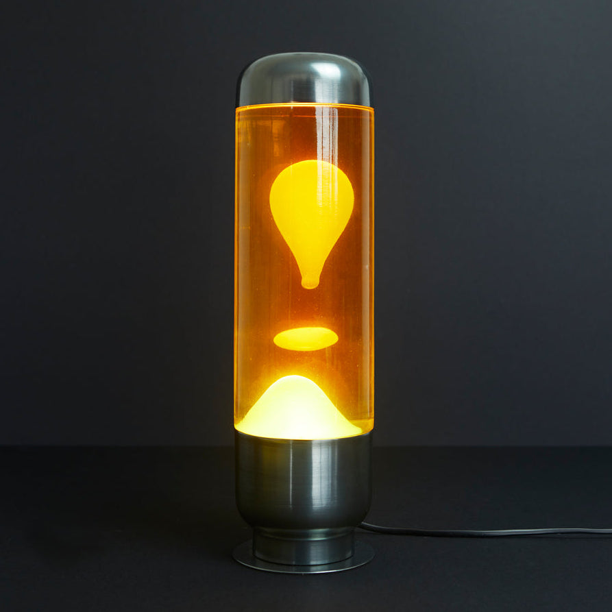 balvi-capsule-lampe-lava-orange-jaune-verre-r-tro image 2