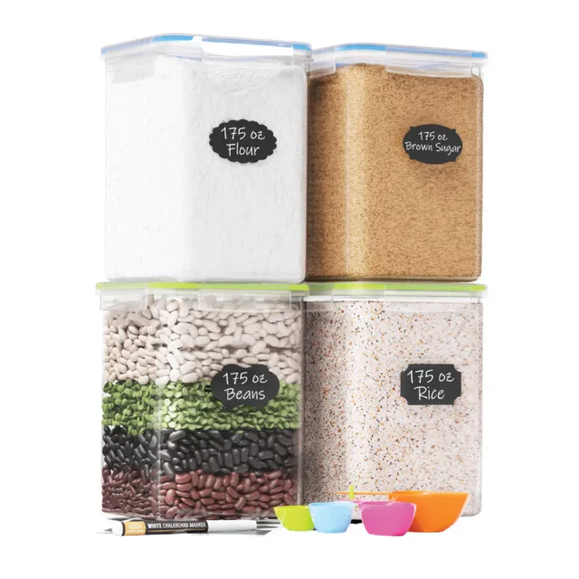 chef-s-path-extra-large-bo-te-farine-herm-tique-5-2l-lot-de-4 image 1