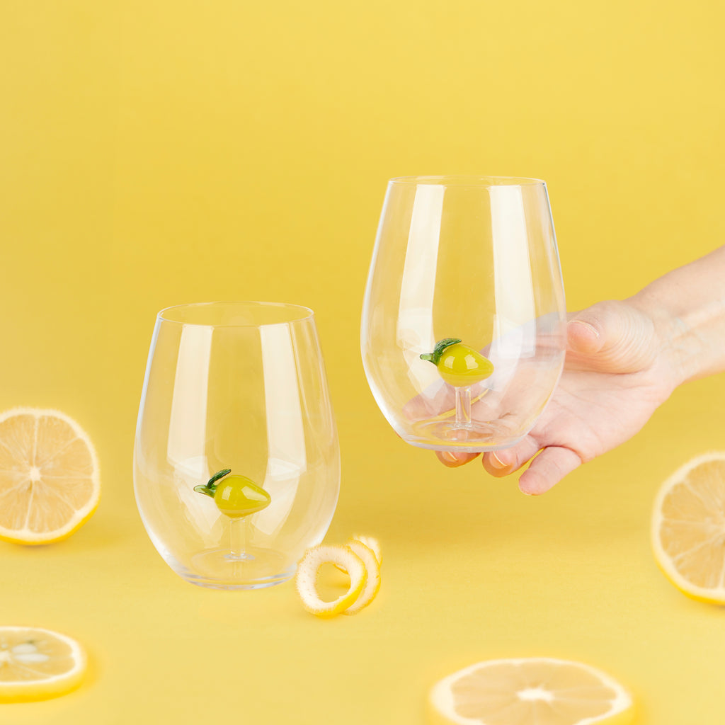 balvi-kitchen-botanical-verre-eau-citron-jaune-borosilicate image 2