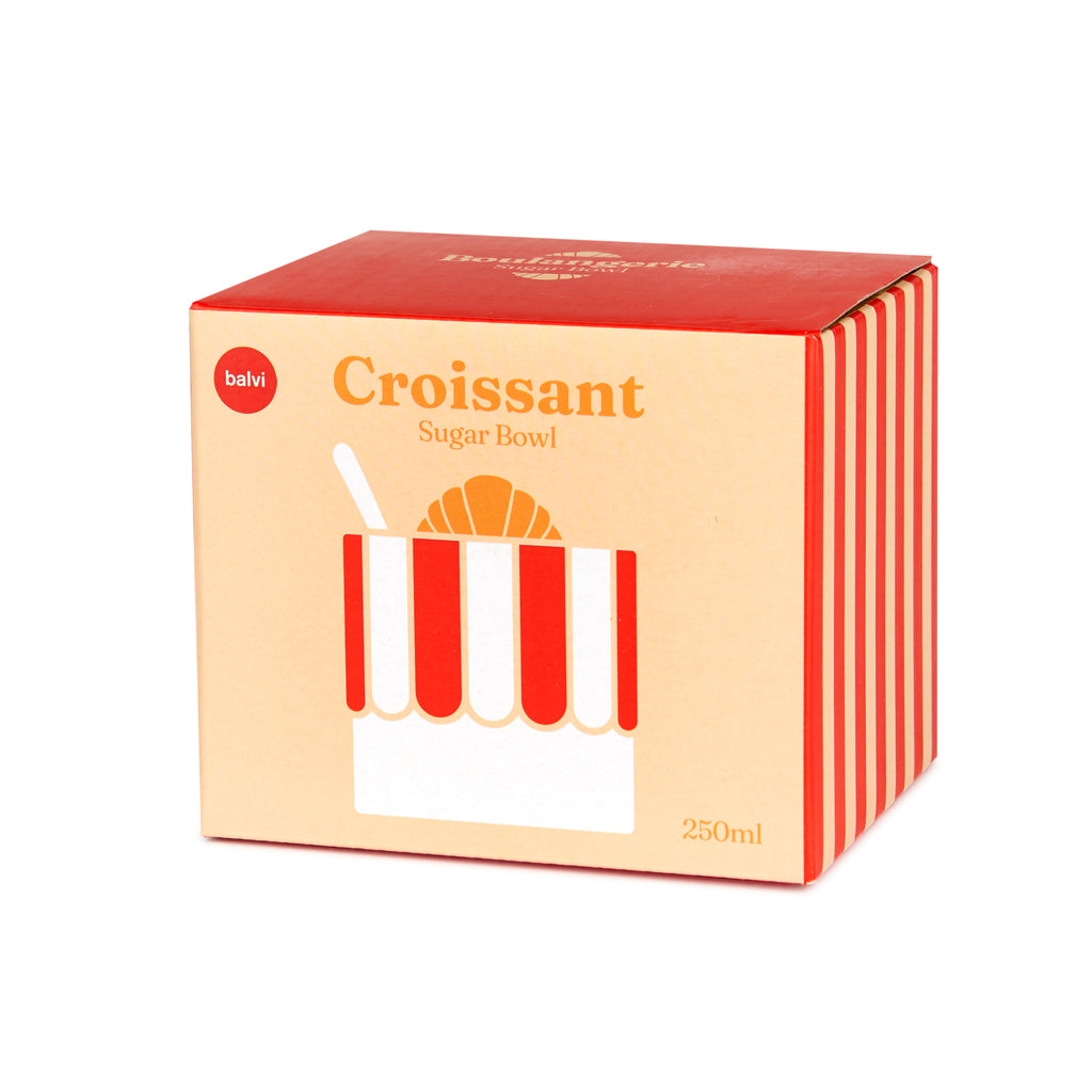 balvi-croissant-sucrier-c-ramique-rouge-avec-cuill-re image 4