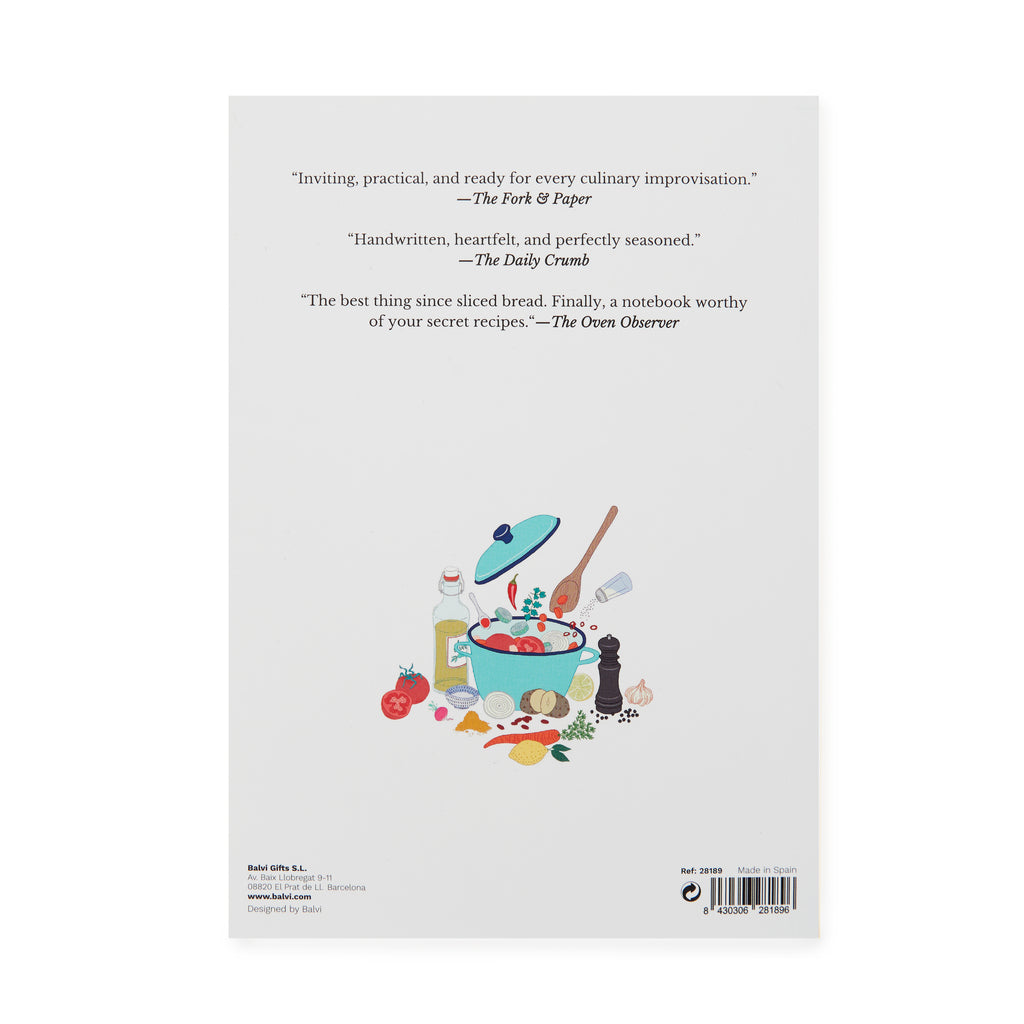 balvi-my-recipes-carnet-recettes-papier-multicolore image 5