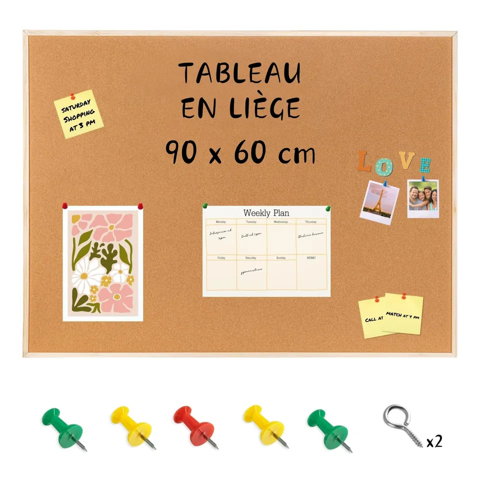 creative-home-tableaux-tableau-li-ge-mural-90-x-60-cm-cadre-bois image 1