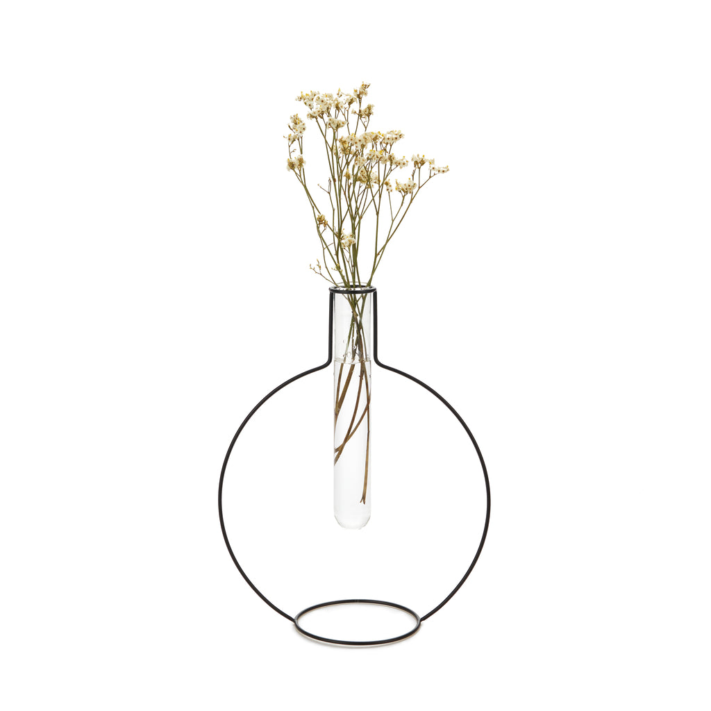balvi-round-silhouette-xl-vase-m-tal-rond-pipette image 1