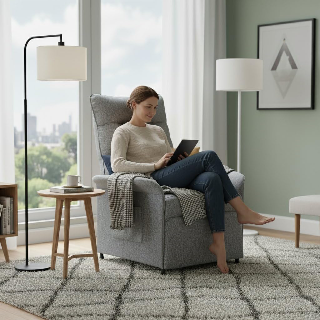 ordeluxe-chaise-fauteuil-relax-inclinable-150-kg-gris image 3