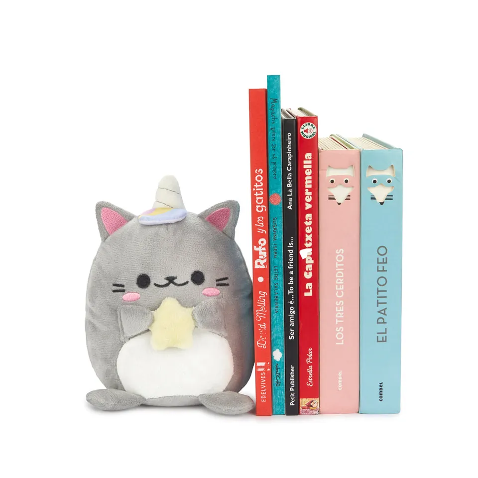 balvi-desk-kawaii-starry-serre-livres-chat-toile image 1