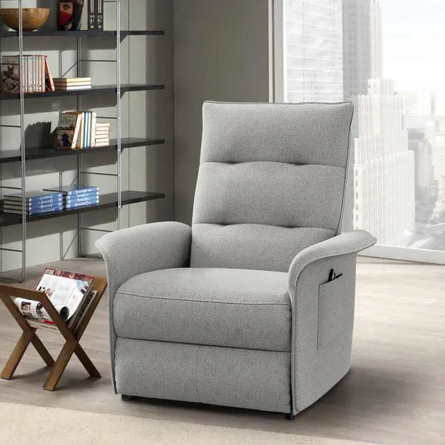 ordeluxe-chaise-fauteuil-relax-inclinable-150-kg-gris image 1