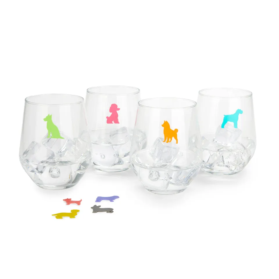 balvi-kitchen-table-sticky-dogs-marque-verres-chiens-x6 image 1