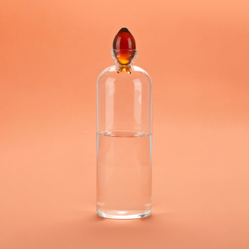 balvi-kitchen-gourami-bouteille-verre-orange-bouchon-poisson image 3