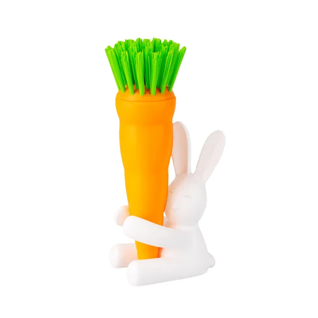 balvi-bunny-brosse-vaisselle-carotte-avec-support-lapin image 1