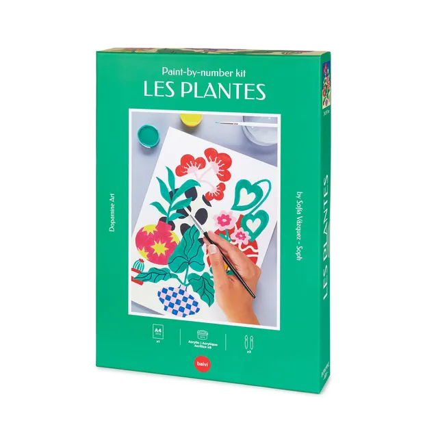balvi-lifestyle-les-plantes-kit-peinture-par-num-ros-plantes image 1