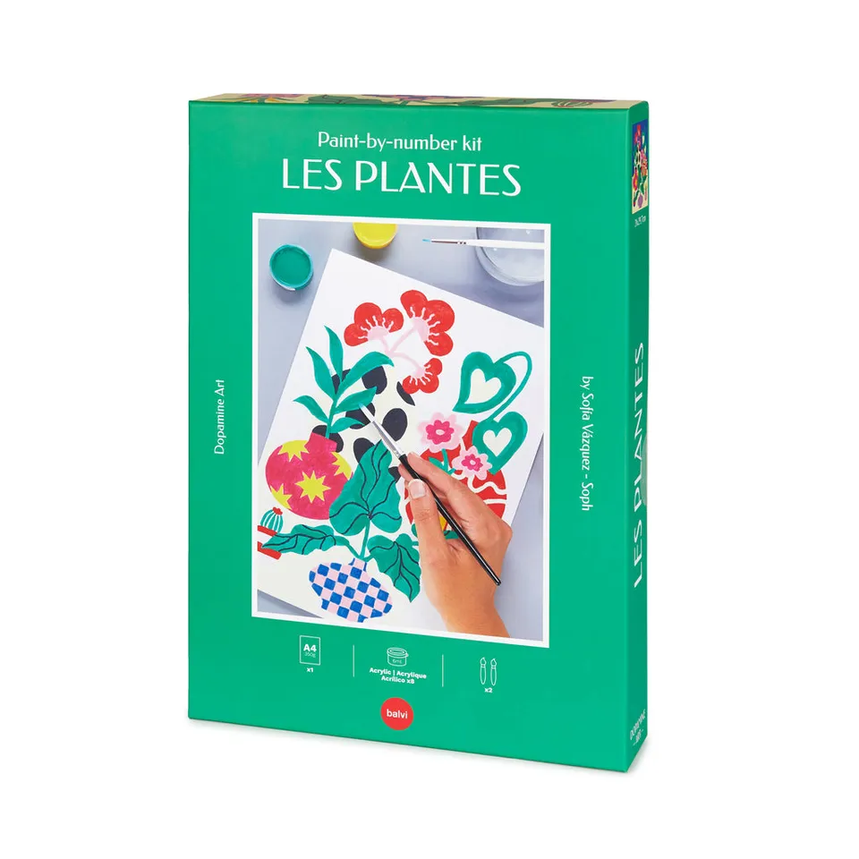 balvi-lifestyle-les-plantes-kit-peinture-par-num-ros-plantes image 1