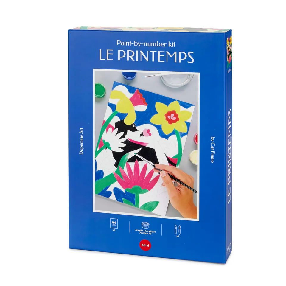 balvi-le-printemps-peinture-par-num-ros-chien-multicolore image 1