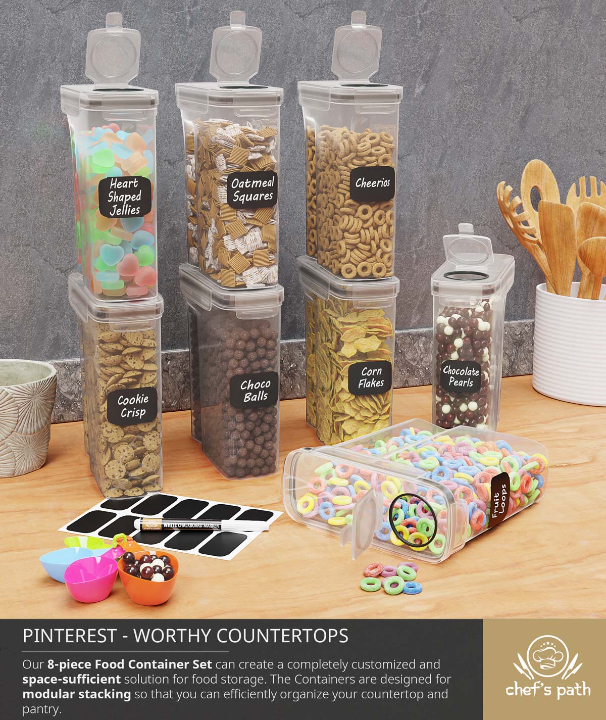 chef-s-path-cereal-containers-bo-te-c-r-ales-herm-tique-lot-8 image 4