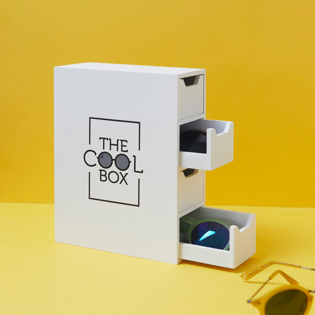 balvi-home-decor-the-cool-box-bo-te-lunettes-noire-4-tiroirs-feutrine image 2