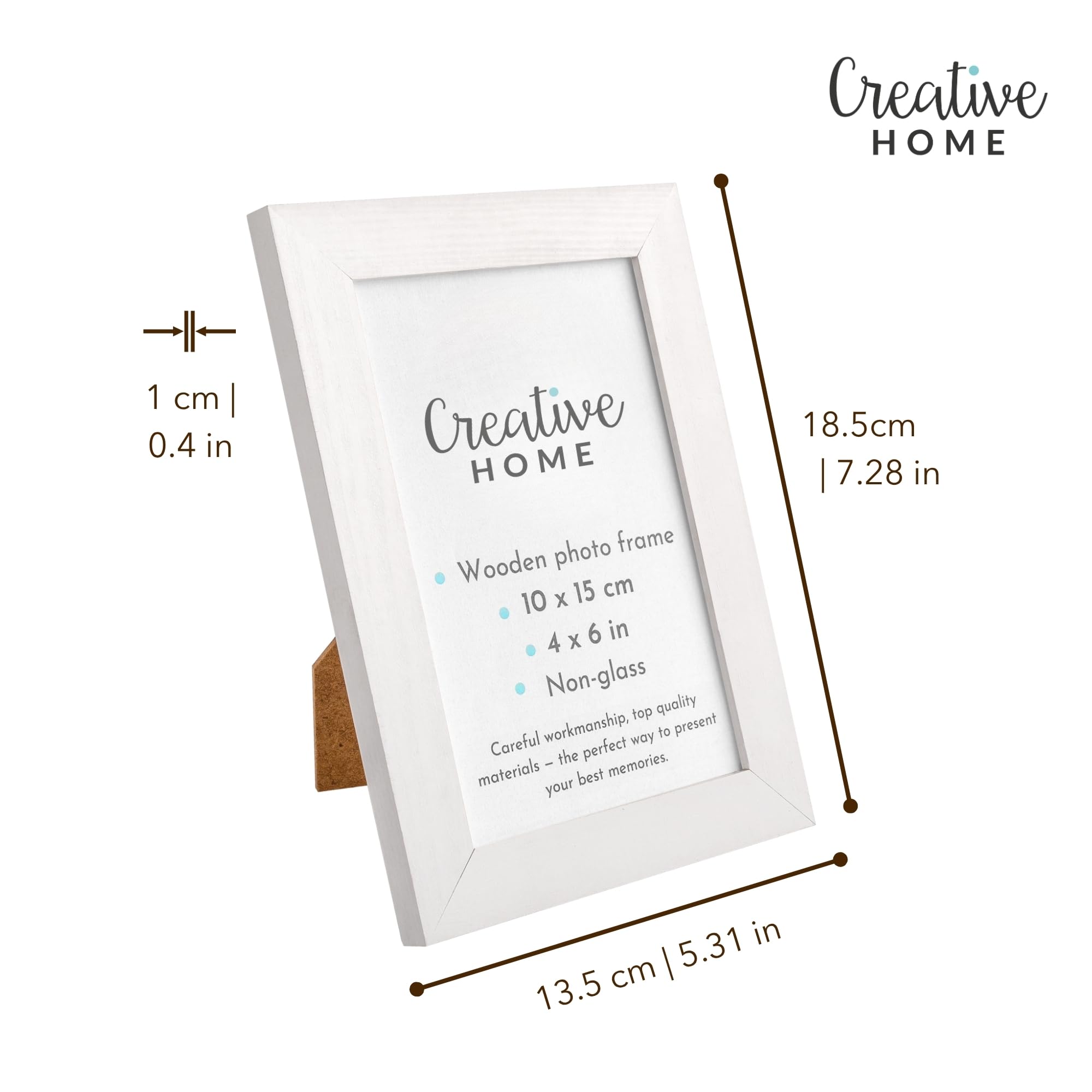 creative-home-d-coration-cadre-photo-10x15-cm-blanc-lot-2 image 3