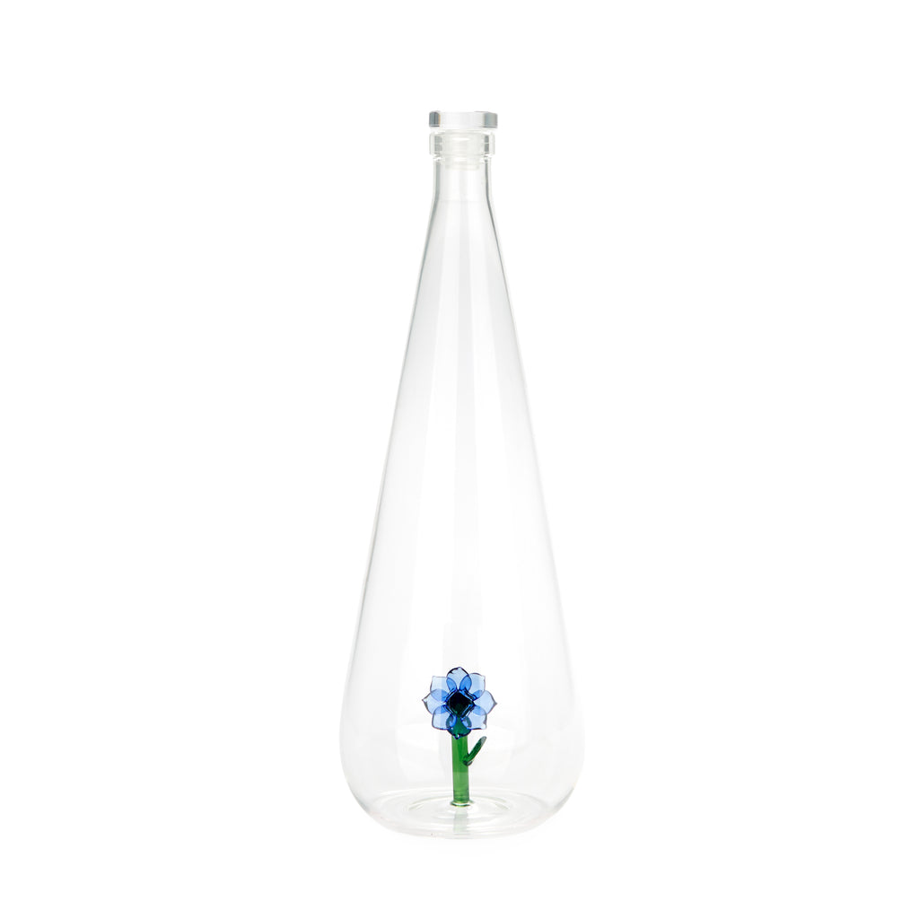 balvi-botanical-anemone-bouteille-verre-fleur-bleue image 1
