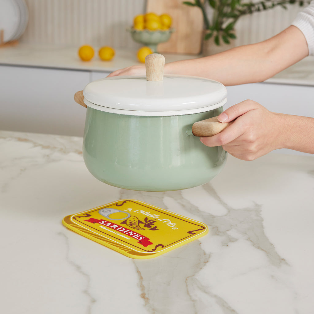 balvi-kitchen-sardines-dessous-de-plat-jaune-plastique image 6