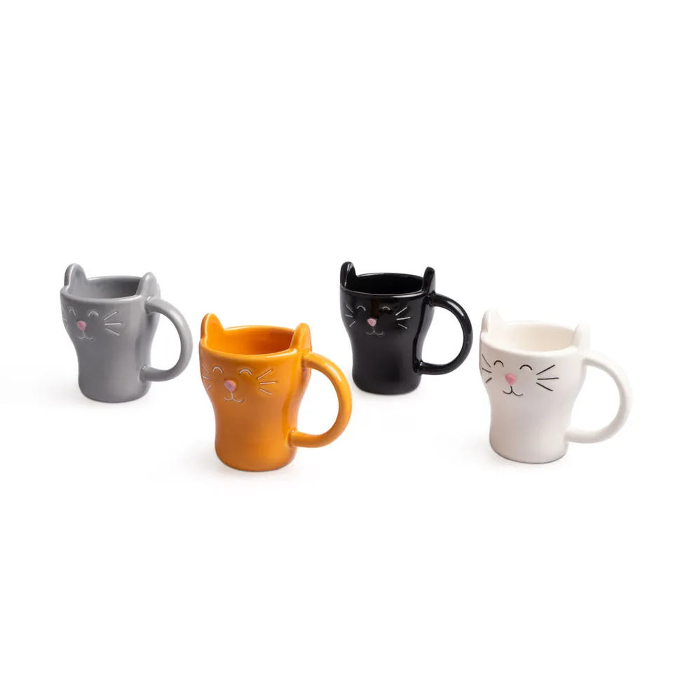 balvi-meow-set-4-mugs-tasse-chat-oreilles-couleurs image 1