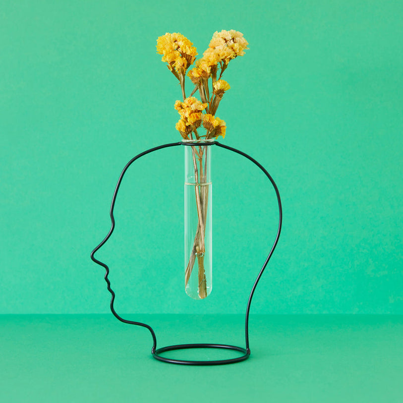 balvi-gentle-silhouette-vase-t-te-noir-tube-verre-tige-longue image 2