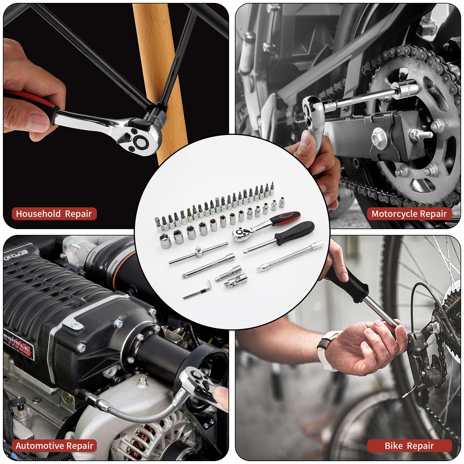 ordeluxe-outils-coffret-cliquet-douilles-46-pi-ces-1-4-cr-v-caisse image 7