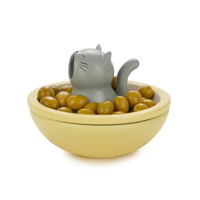 balvi-hungry-cat-bol-ap-ritif-c-ramique-jaune image 1