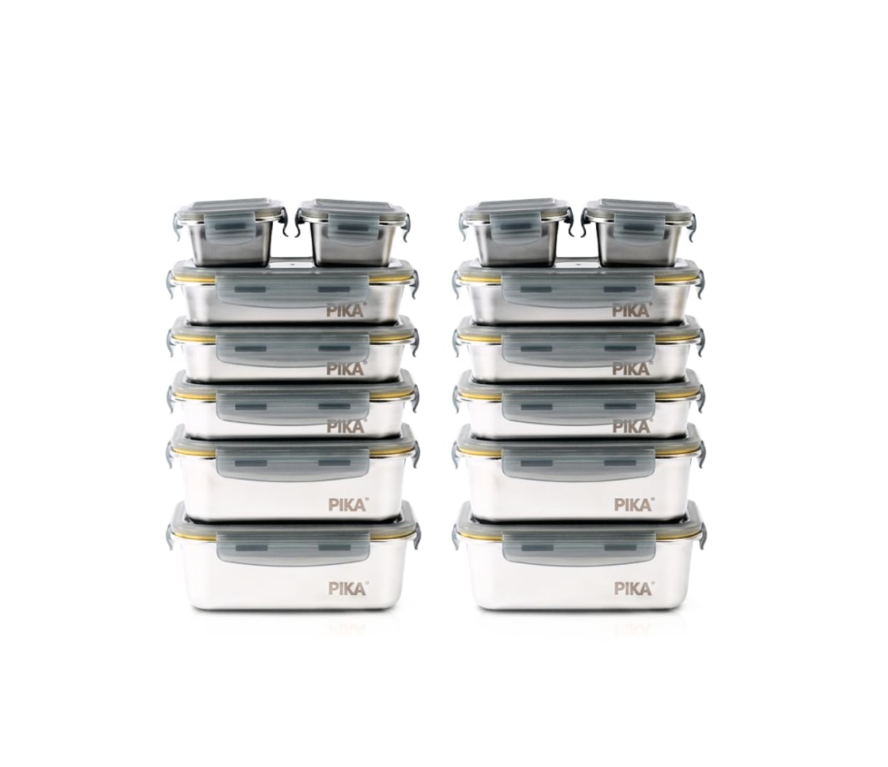 pika-batch-cooking-bo-te-inox-herm-tique-lot-14-tailles-mixtes image 1
