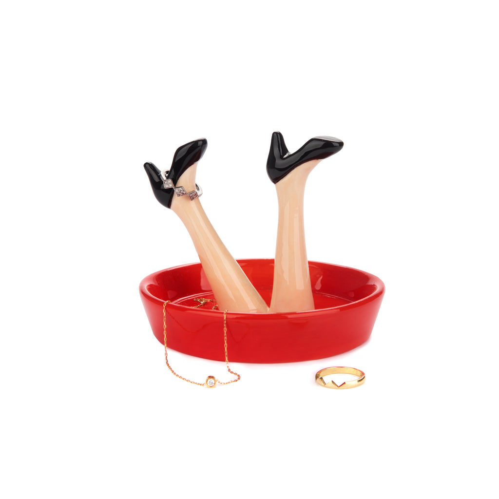 balvi-happy-legs-porte-bagues-plateau-rouge image 1