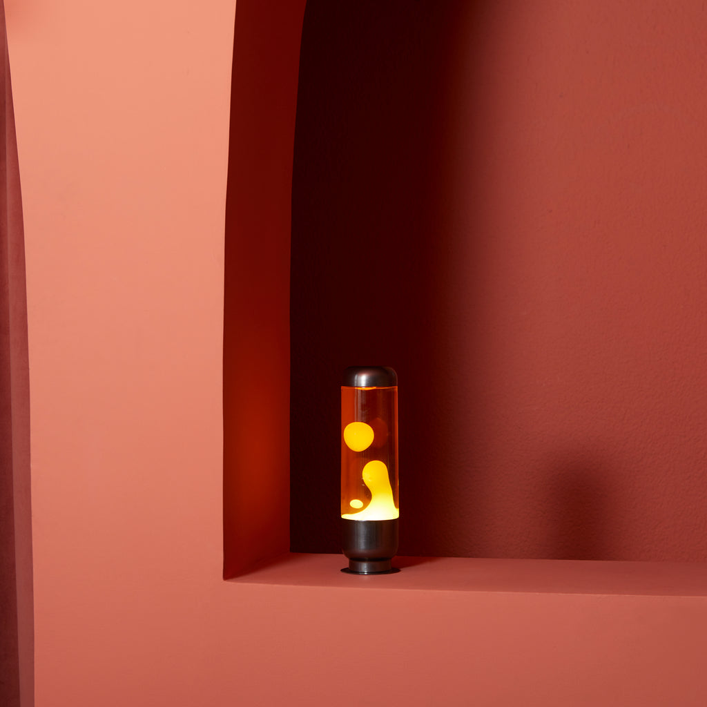 balvi-capsule-lampe-lava-orange-jaune-verre-r-tro image 3