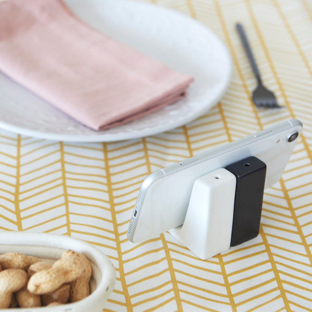 balvi-kitchen-smart-stand-sali-re-poivri-re-support-noir-blanc image 2