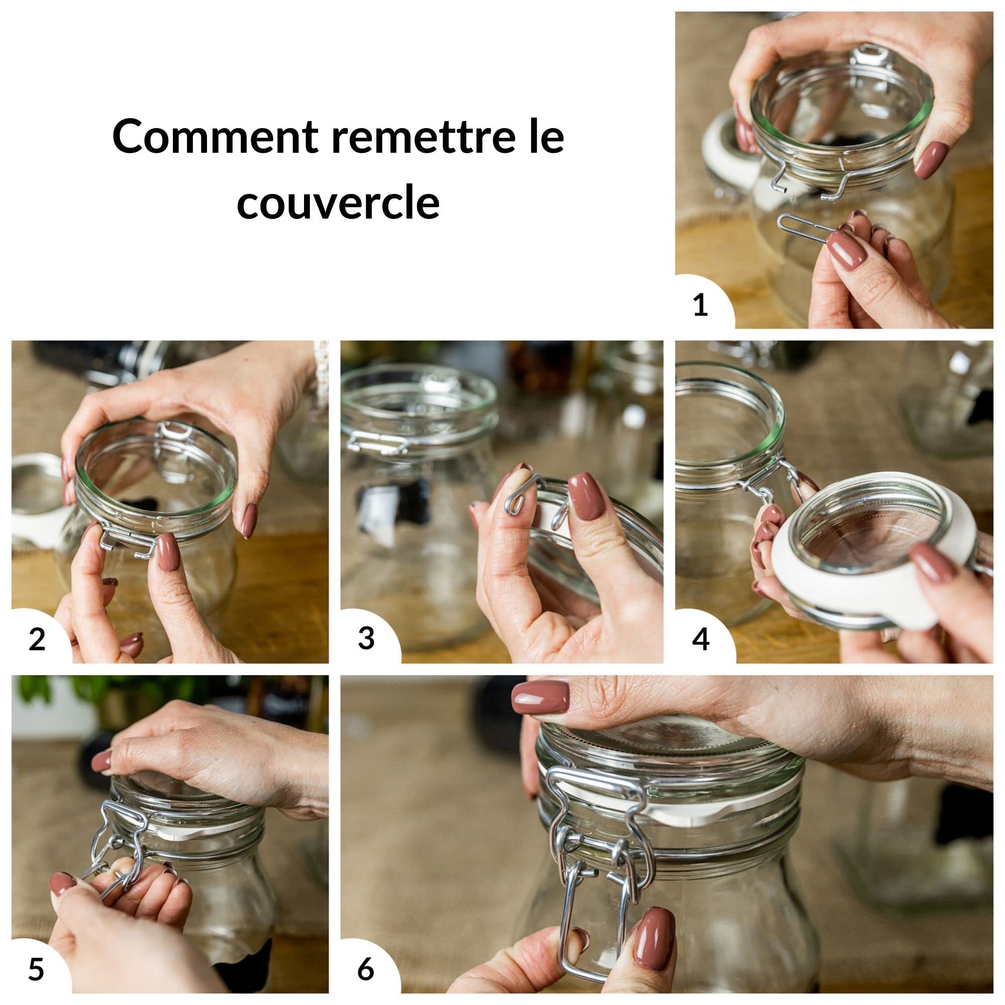 creative-home-bocaux-en-verre-herm-tiques-bocal-1l-lot-6-herm-tique image 8