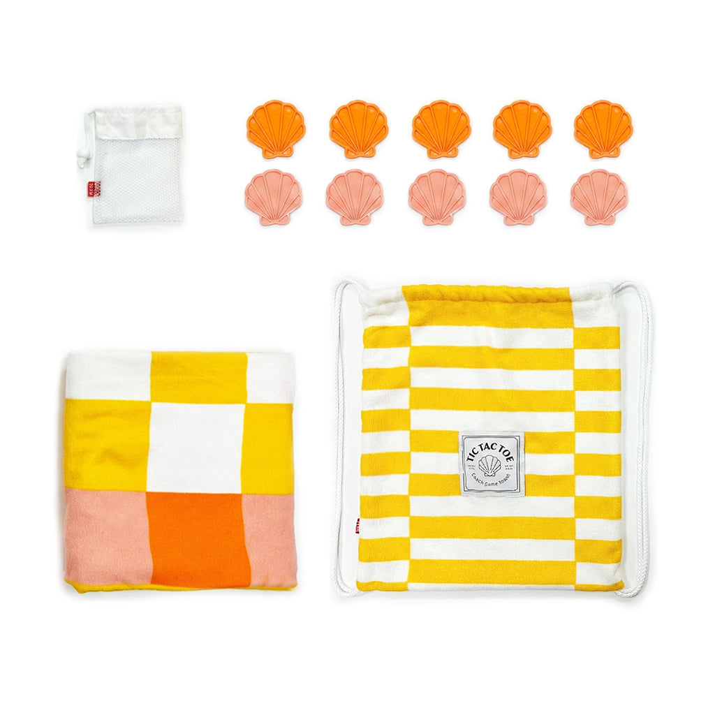 balvi-lifestyle-tic-tac-toe-serviette-plage-morpion-jaune image 6