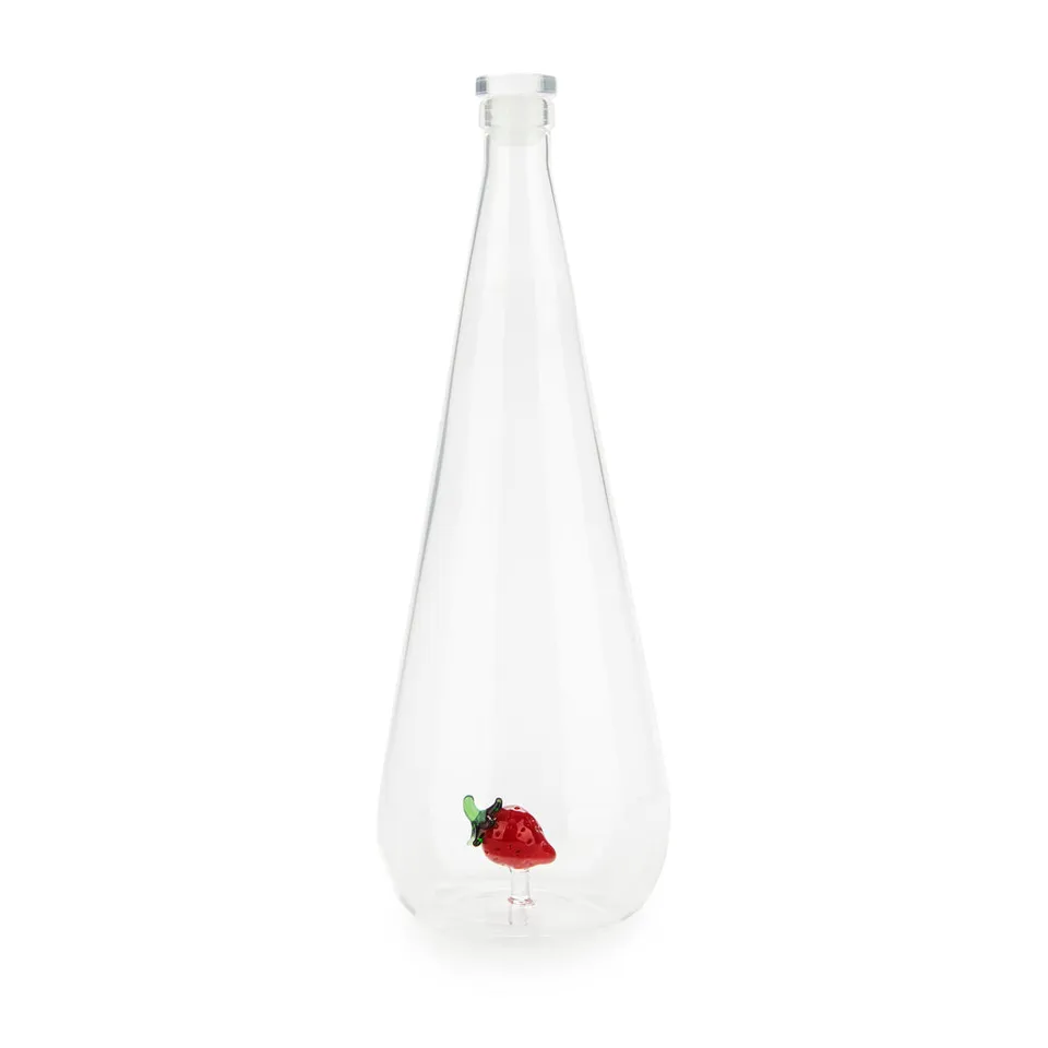 balvi-botanical-bouteille-verre-fraise-rouge-r-utilisable image 1