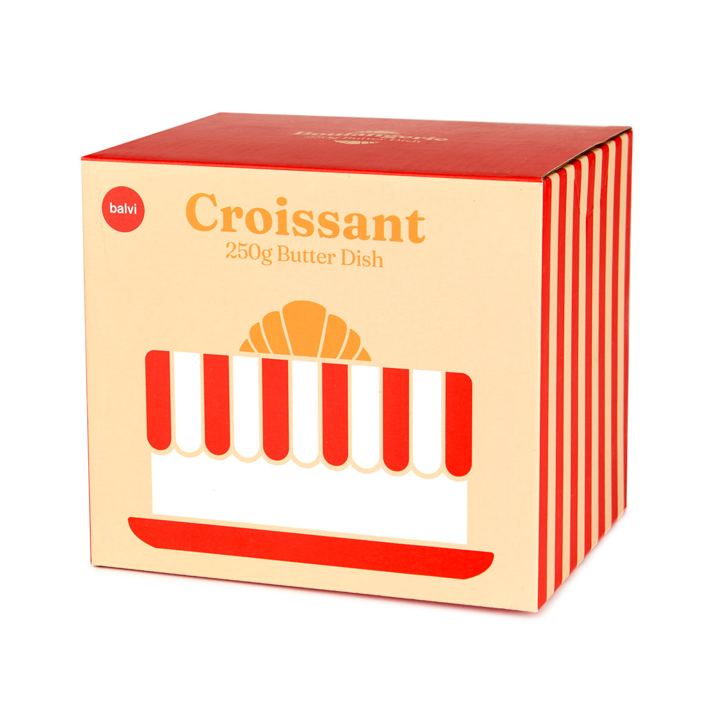 balvi-kitchen-table-croissant-beurrier-c-ramique-rouge-250-g image 4