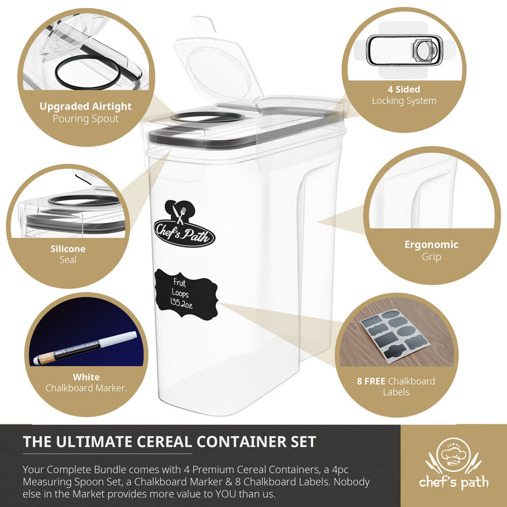 chef-s-path-cereal-containers-bo-te-c-r-ales-4l-lot-de-3 image 2