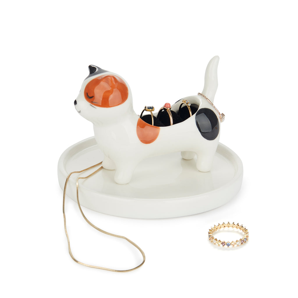 balvi-home-decor-kitty-calico-porte-bague-chat image 1
