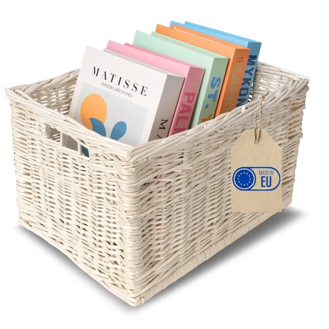 creative-home-paniers-en-osier-panier-rangement-blanc-5-kg image 1