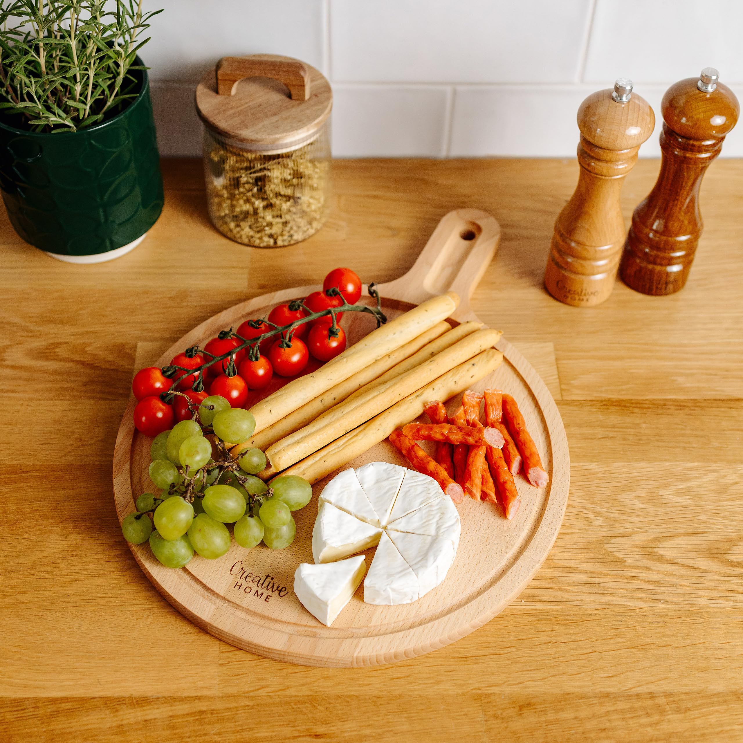 creative-home-accessoires-cuisine-planche-bois-40x30-cm-pizza image 2