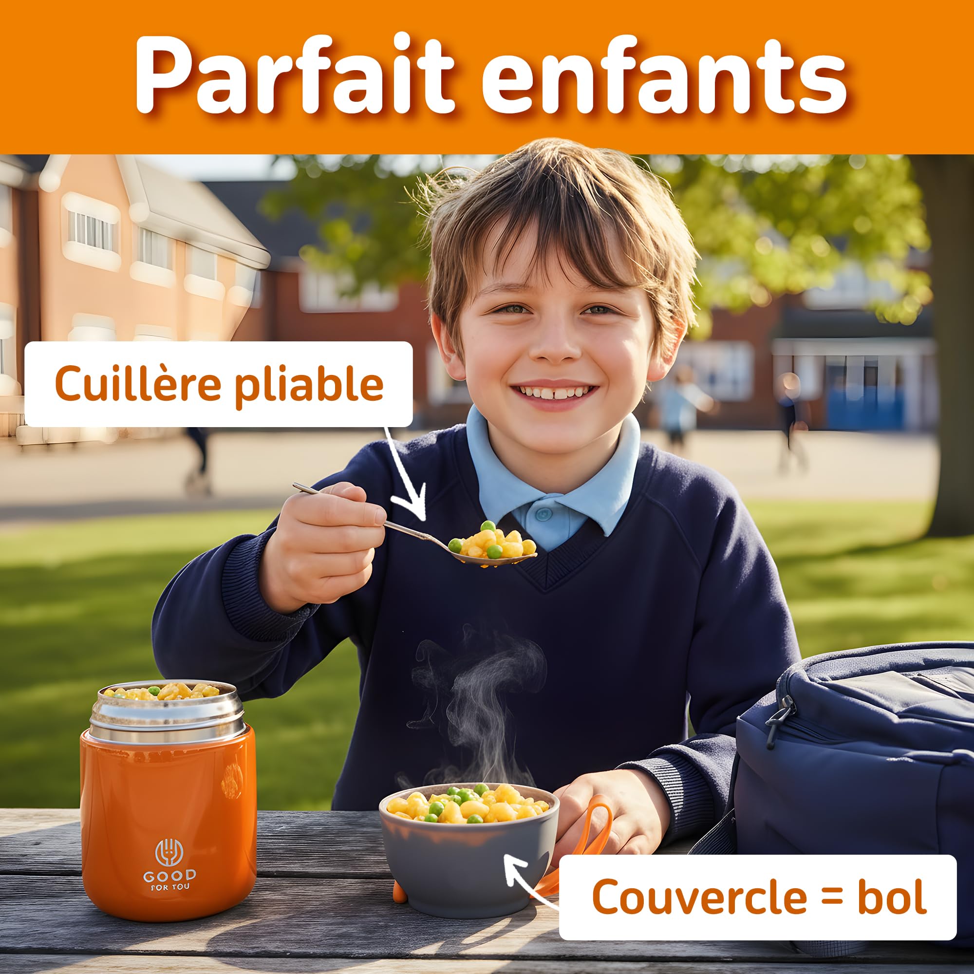 good-for-you-food-flasks-bo-te-isotherme-orange-530-ml image 2