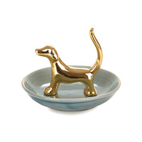 balvi-home-decor-bassotto-porte-bijoux-teckel-porcelaine-grise image 5