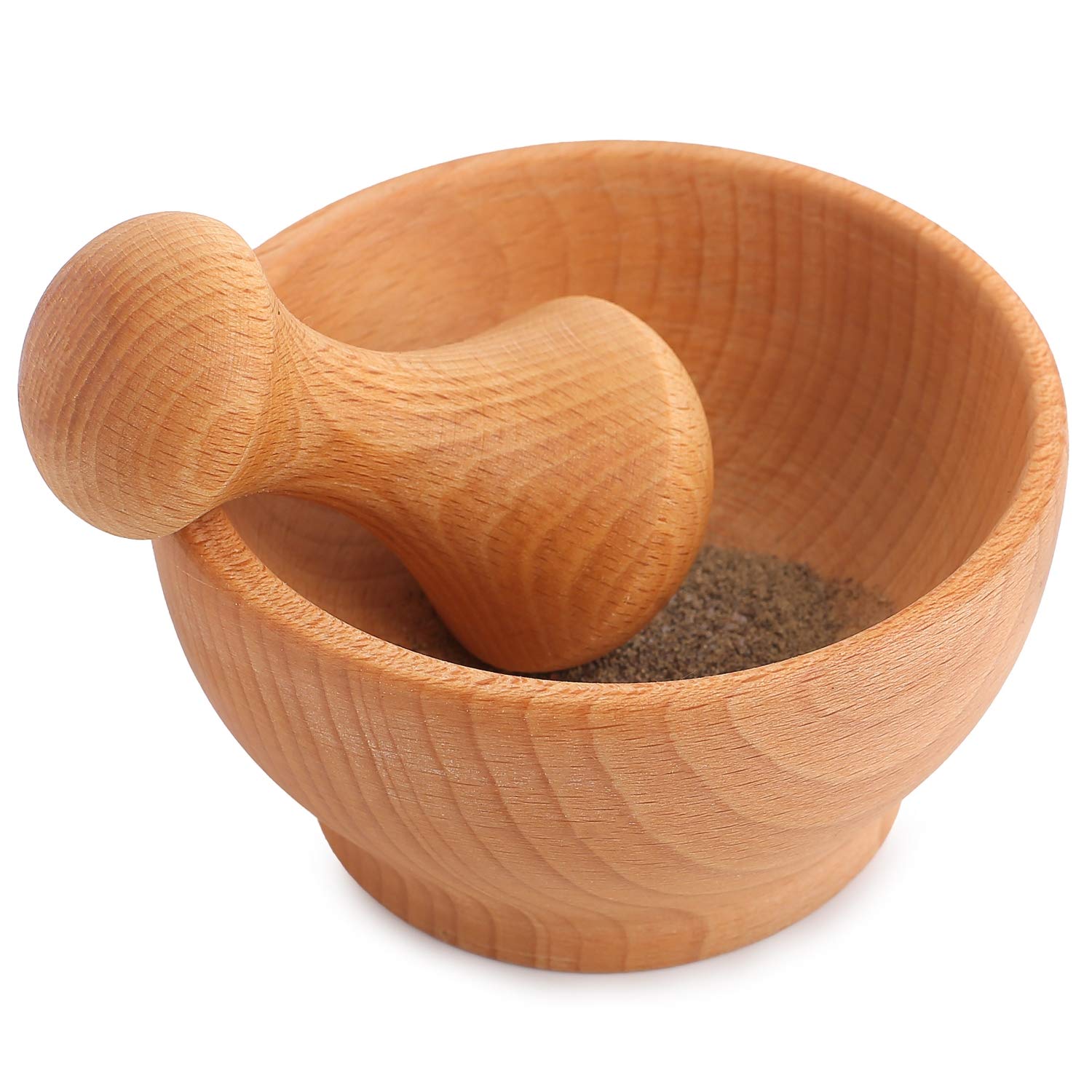 creative-home-accessoires-cuisine-mortier-pilon-h-tre-naturel image 1